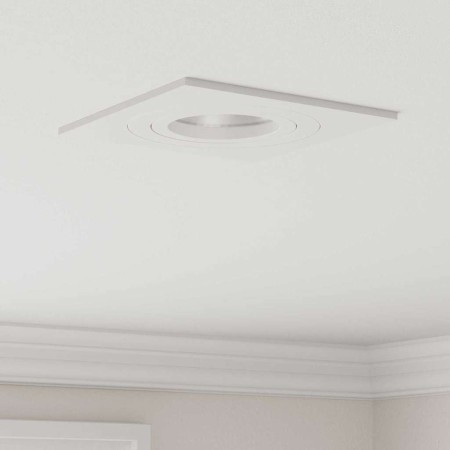 Spotlights con focos 24 pcs Blanco 9 x 9 x cm Aluminio