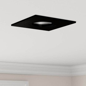 Spotlights con focos 12 pcs Negro 9 x 9 x cm Aluminio