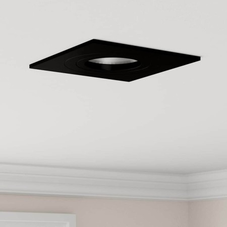 Spotlights con focos 24 pcs Negro 9 x 9 x cm Aluminio