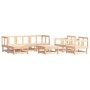 7-teiliges Gartenmöbel-Set und Massivholzkissen von vidaXL, Gartensets - Ref: Foro24-3185808, Preis: 532,73 €, Rabatt: %