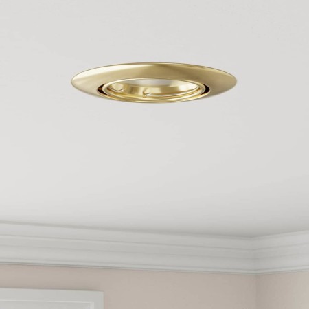 Spotlights con focos 12 pcs Dorado 9 x 9 cm Metal en Lámparas | Comprar online en Foro24