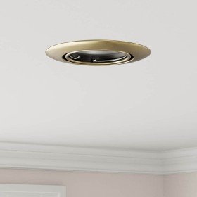 Spotlights con focos 24 pcs Latón 9 x 9 cm Metal