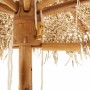 Sombrilla Tiki con dosel de hojas de plátano de bambú de 150 cm