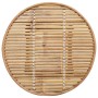 Mesa de bar para exterior redonda de bambú Ø55x100 cm