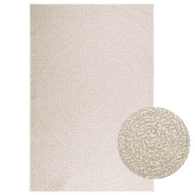 Alfombra ZIZUR apariencia yute interior exterior crema