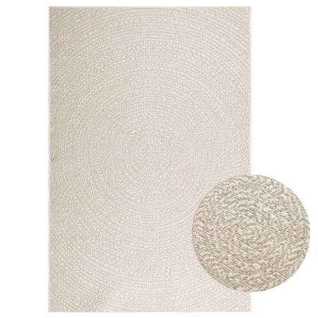 Alfombra ZIZUR apariencia yute interior exterior crema