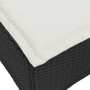 Taburetes de jardín con cojines 2 uds negro 55x55x36 cm en Otomanas de exterior | Comprar online en Foro24