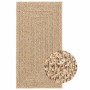 Alfombra ZIZUR apariencia yute interior exterior beige 80x150cm