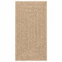 Alfombra ZIZUR apariencia yute interior exterior beige 80x150cm