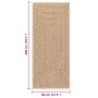 Alfombra ZIZUR apariencia yute interior exterior beige 80x200cm