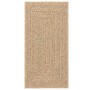 Alfombra ZIZUR apariencia yute interior exterior beige 80x250cm