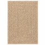 Alfombra ZIZUR aspecto yute interior/exterior beige 120x170 cm
