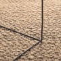 Alfombra ZIZUR aspecto yute interior/exterior beige 140x200 cm