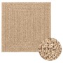 Alfombra ZIZUR aspecto yute interior/exterior beige 240x340 cm