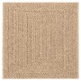 Alfombra ZIZUR aspecto yute interior/exterior beige 240x340 cm
