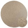 Alfombra ZIZUR aspecto yute interior/exterior beige Ø 200 cm