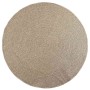 Alfombra ZIZUR aspecto yute interior/exterior beige Ø 200 cm