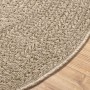 Alfombra ZIZUR aspecto yute interior/exterior beige Ø 200 cm