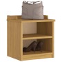 Banco de recibidor SANDNES madera maciza de pino 45x40x50 cm