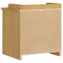 Banco de recibidor SANDNES madera maciza de pino 45x40x50 cm