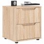 Mesilla de noche VISNES roble sonoma 45x40x50 cm en Mesitas de noche | Comprar online en Foro24
