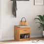 Banco de recibidor SANDNES madera maciza de pino 45x40x50 cm