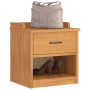 Banco de recibidor SANDNES madera maciza de pino 45x40x50 cm