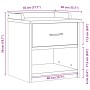 Banco de recibidor SANDNES madera maciza de pino 45x40x50 cm