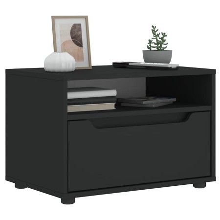 Mueble de TV VISNES negro 60x40x38 cm madera de ingeniería en Muebles TV | Comprar online en Foro24