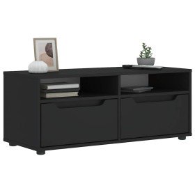 Mueble de TV VISNES negro 100x40x38 cm madera de ingeniería