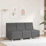 Sofá modular sin brazos gris oscuro 55 cm Tela