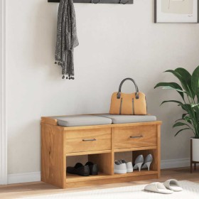 Banco de recibidor SANDNES madera maciza de pino 87x40x50 cm