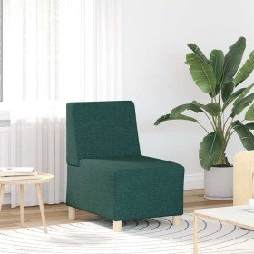 Sofá modular sin brazos verde oscuro 55 cm Tela
