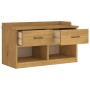 Banco de recibidor SANDNES madera maciza de pino 87x40x50 cm