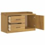 Banco de recibidor SANDNES madera maciza de pino 87x40x50 cm
