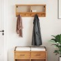 Perchero de pared SANDNES madera maciza de pino 87x12x35 cm