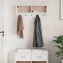 Perchero de pared SANDNES madera maciza pino blanco 87x12x35 cm