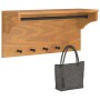 Perchero de pared SANDNES madera maciza de pino 87x30x42 cm