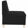 Sillón sin brazos de terciopelo negro 55 cm