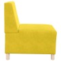 Sofá modular sin brazos amarillo 55 cm terciopelo