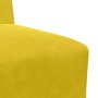 Sofá modular sin brazos amarillo 55 cm terciopelo