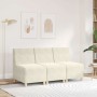 Sofá modular sin brazos color crema 55 cm terciopelo
