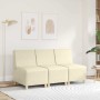 Unidad de Sofá Modular sin Brazos Crema 55 x 74 x 82 cm