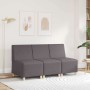 Unidad de Sofá Modular sin Brazos Gris 55 x 74 x 82 cm