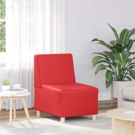 Unidad de Sofá Modular sin Brazos Rojo 55 x 74 x 82 cm