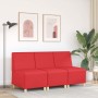 Unidad de Sofá Modular sin Brazos Rojo 55 x 74 x 82 cm