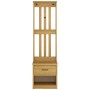 Perchero de entrada SANDNES 45x40x159,5cm madera maciza de pino