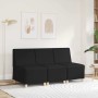 Unidad de Sofá Modular sin Brazos Negro 55 x 74 x 82 cm