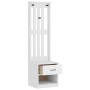 Perchero de entrada SANDNES madera pino blanco 45x40x159,5 cm