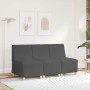 Unidad de Sofá Modular sin Brazos Gris oscuro 55 x 74 x 82 cm